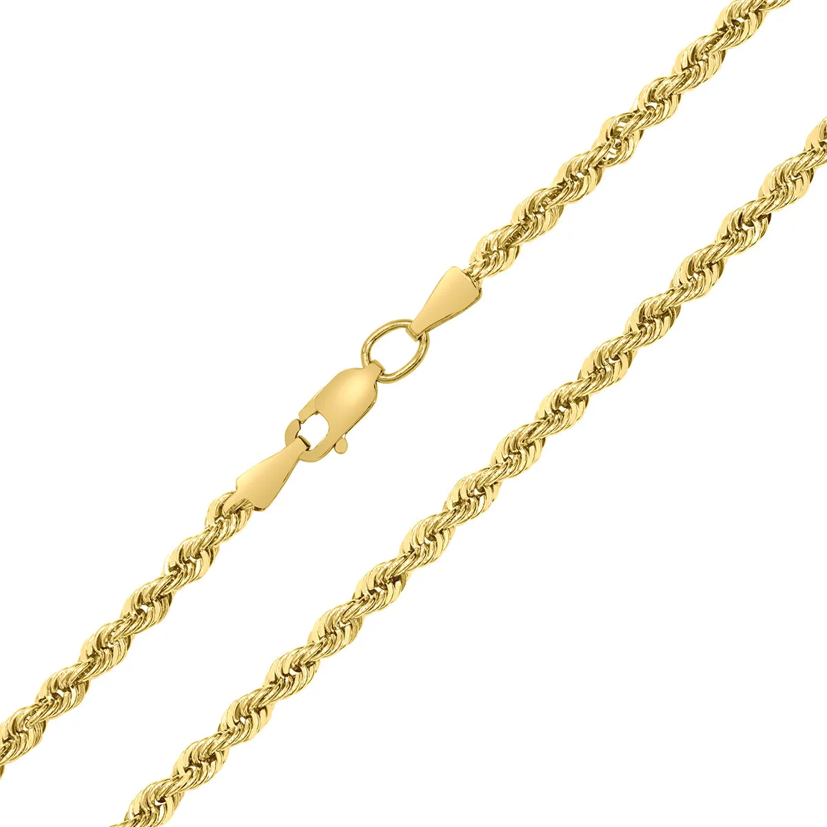 14K  Filled 3.3Mm Rope Chain With Lobster Clasp - 26 Inch