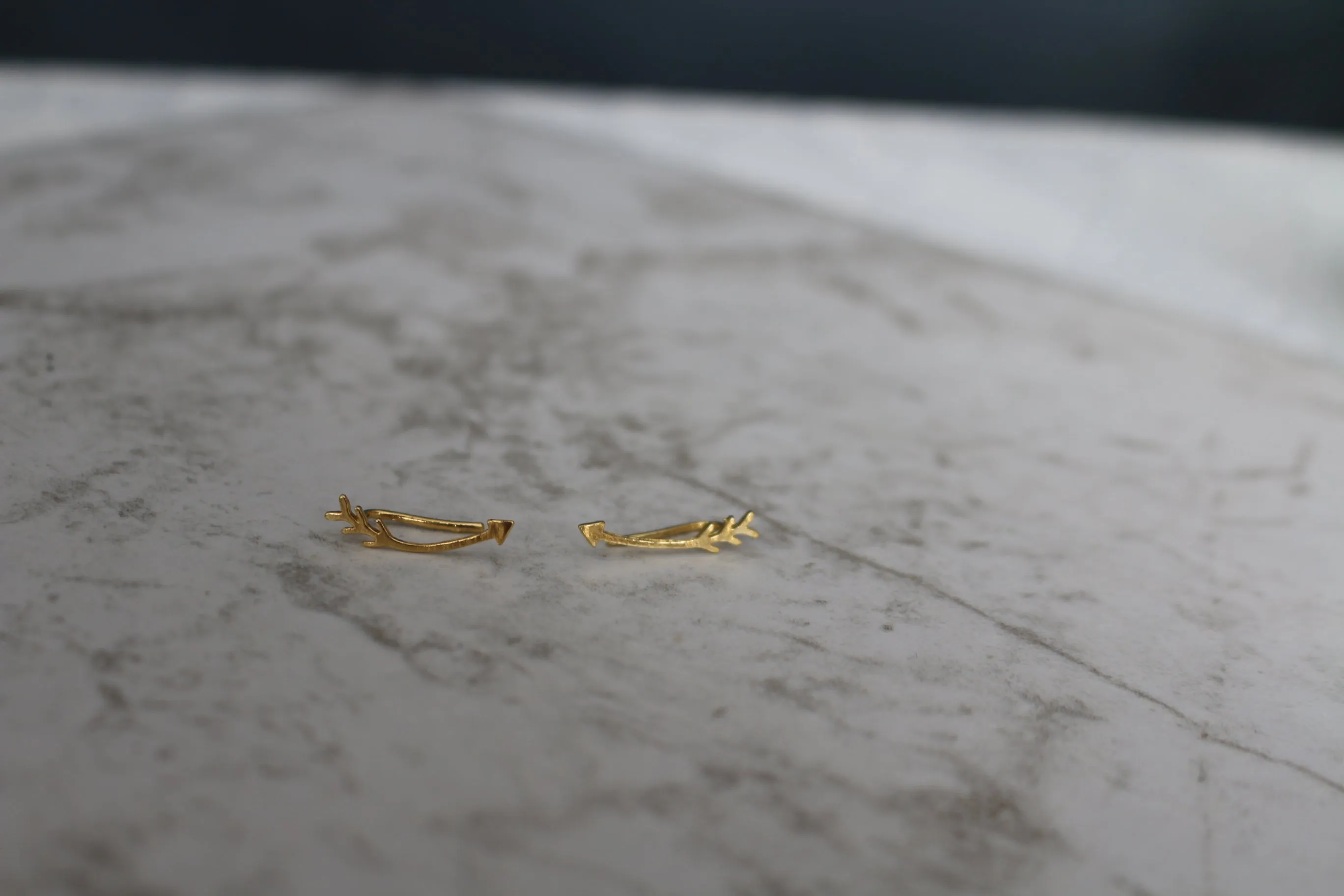 Aim High // Arrow Climber, Silver, Vermeil or Rose Gold, Arrow Earrings // BH-E012