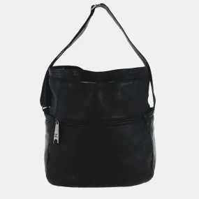 Black Leather Cambon 31 Rue Embossed Bag