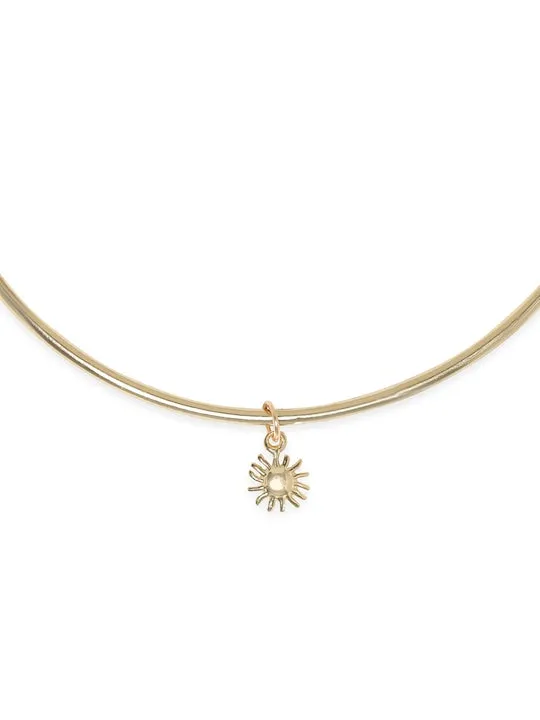 Brass Gold Plated Choker Necklace