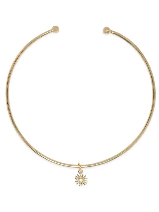 Brass Gold Plated Choker Necklace