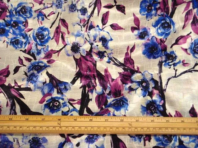 Chinese Blossom - Printed Cotton Silk