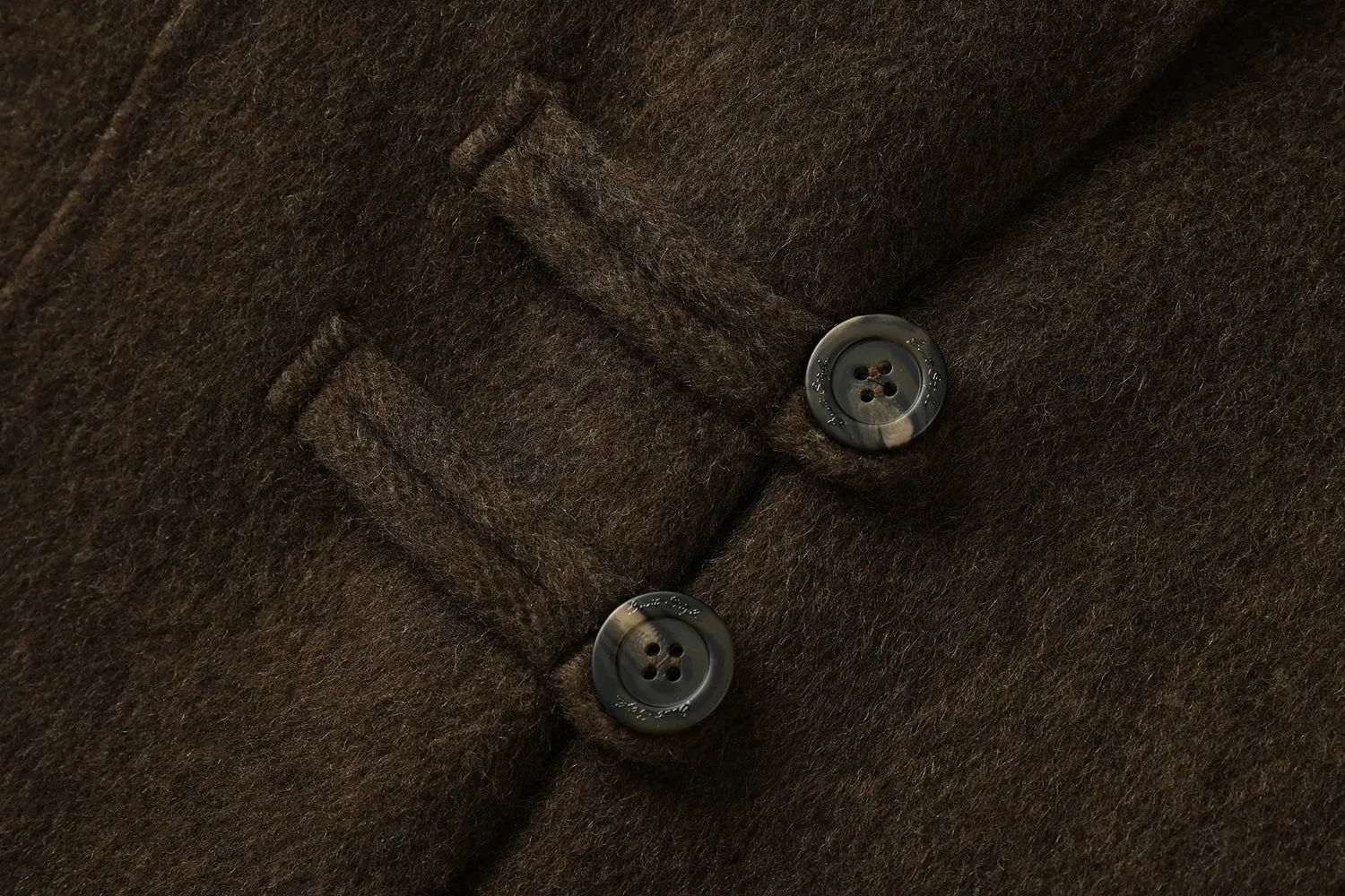 Chinese Style Stand Collar Wool Coat