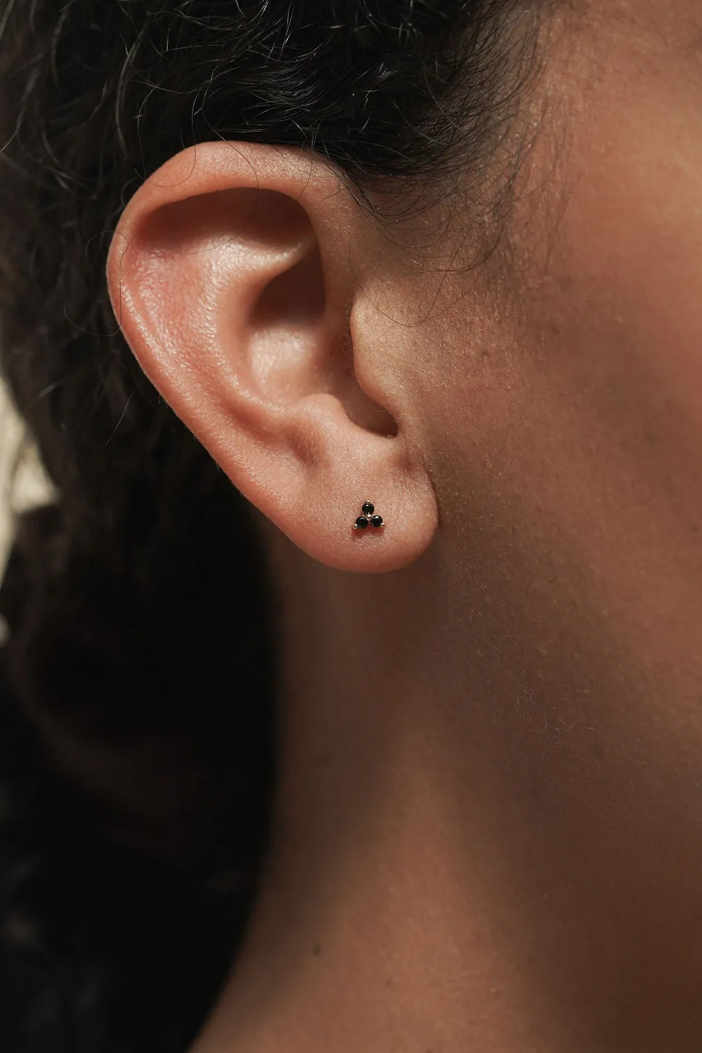 Cluster Studs - 3 Onyx