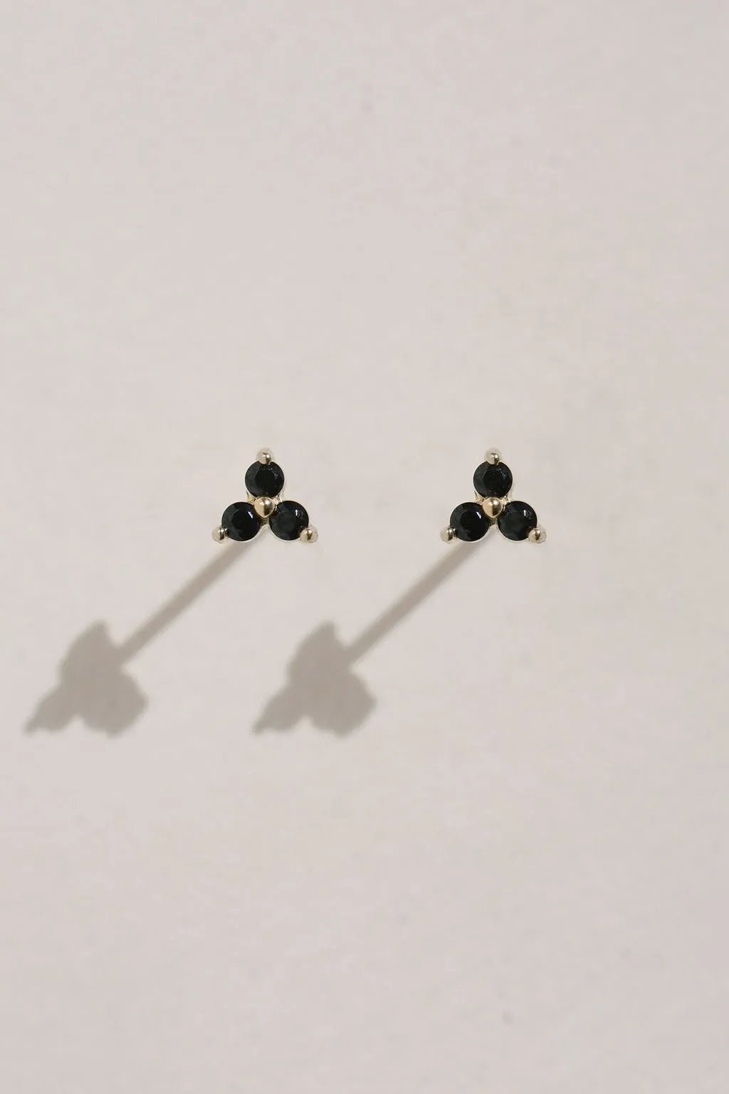 Cluster Studs - 3 Onyx