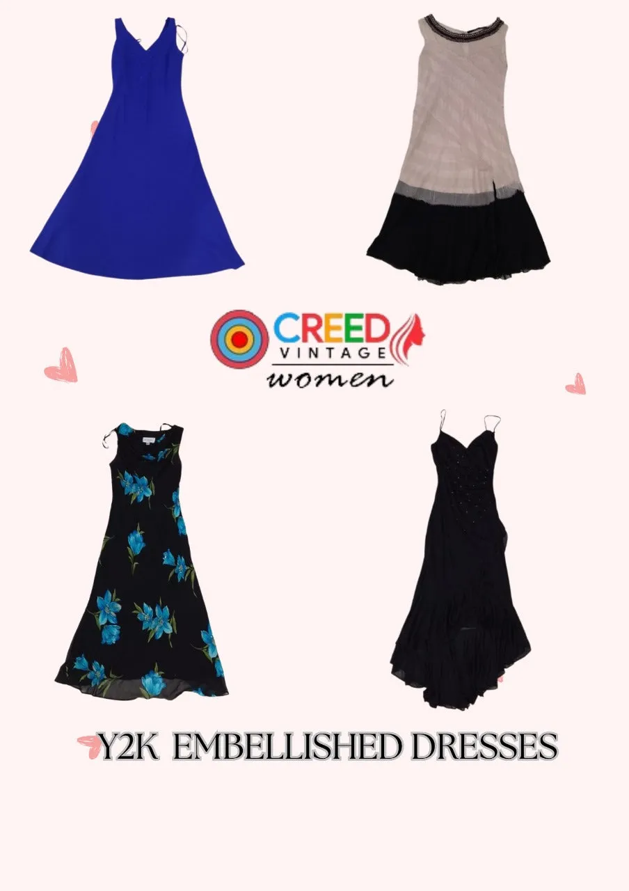 CR2859 Y2K Embellished Dresses - 8 Pcs