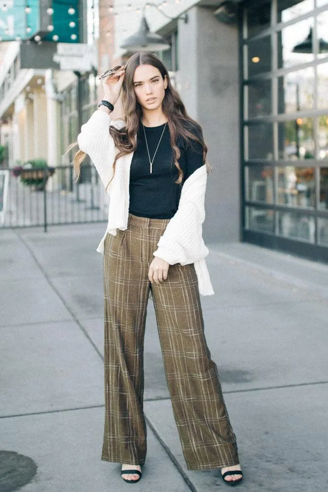 Evie Plaid Trousers