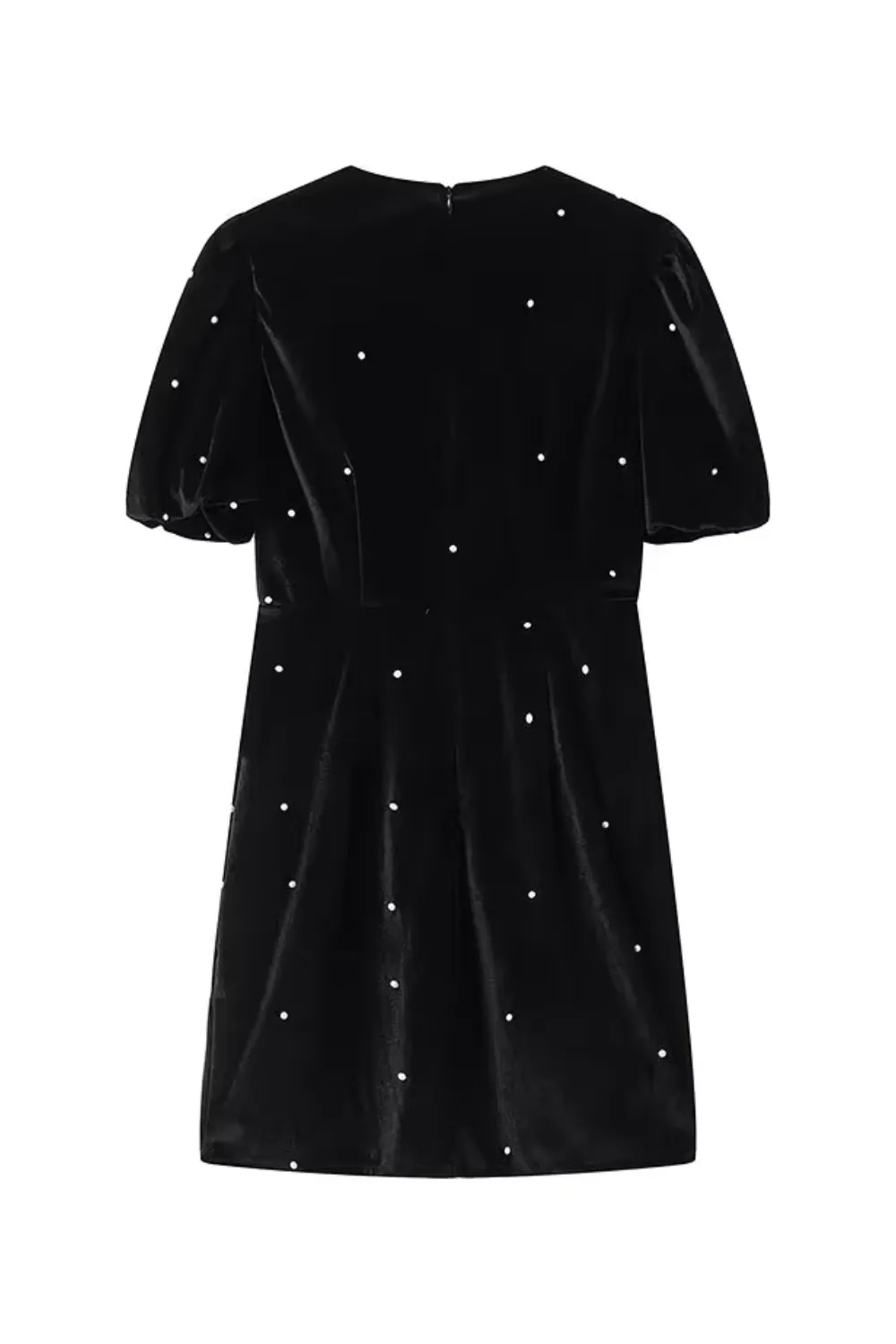 'Fiona' Velvet Embellished Dress