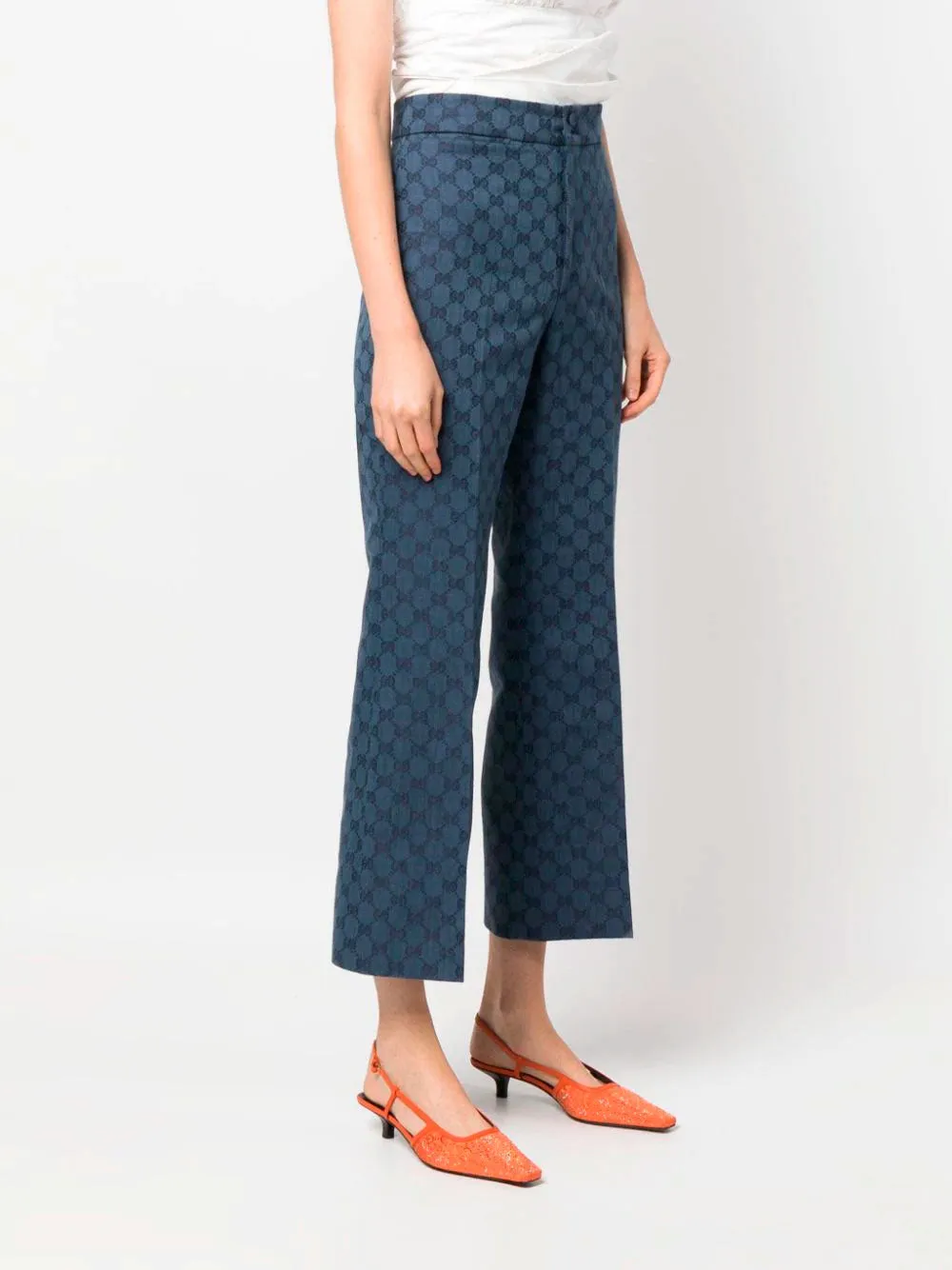 GG logo-jacquard trousers