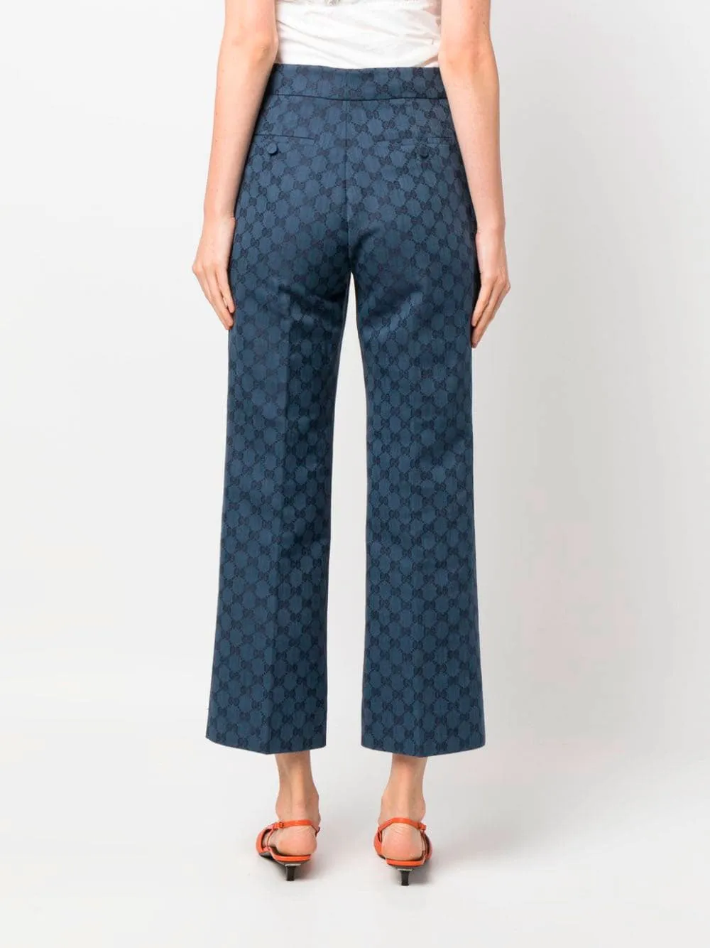 GG logo-jacquard trousers