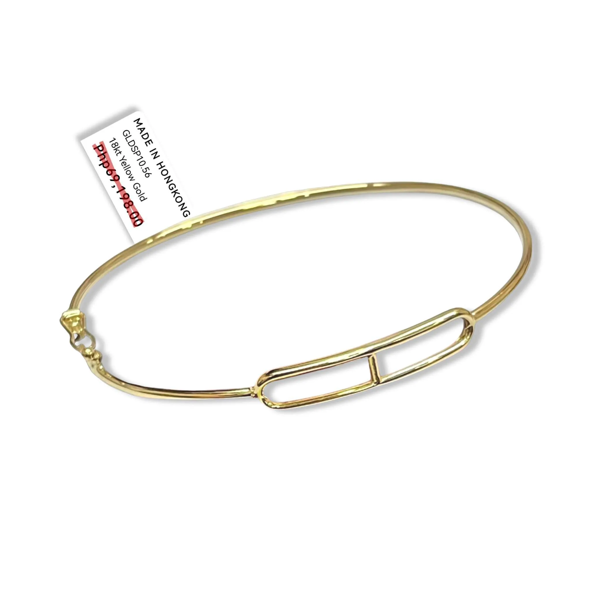 #GOLD2024 | 18K Golden Bar Clip Bracelet