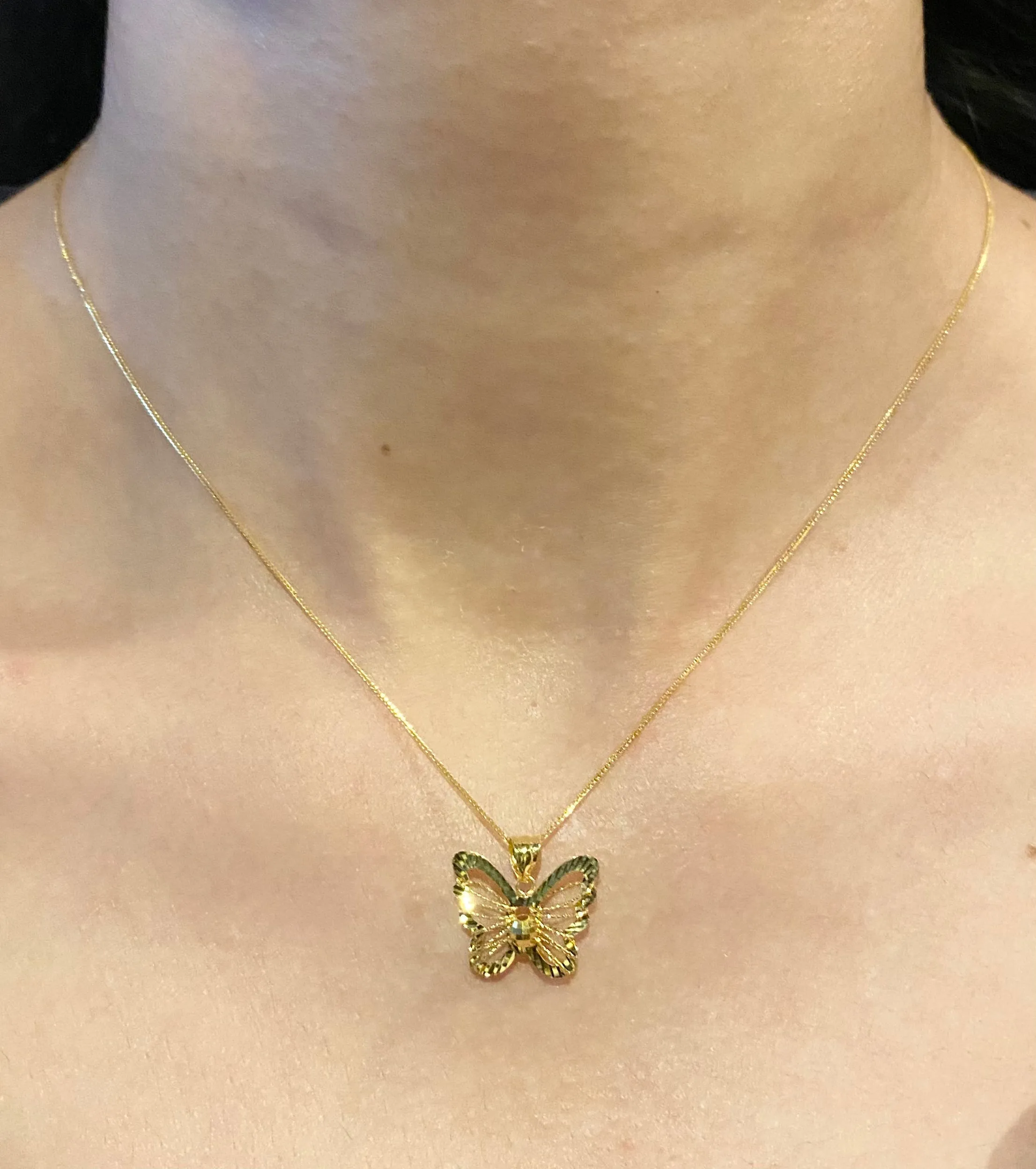 #GOLD2024 | 18K Golden Butterfly of Ivana Necklace Foxtail Chain