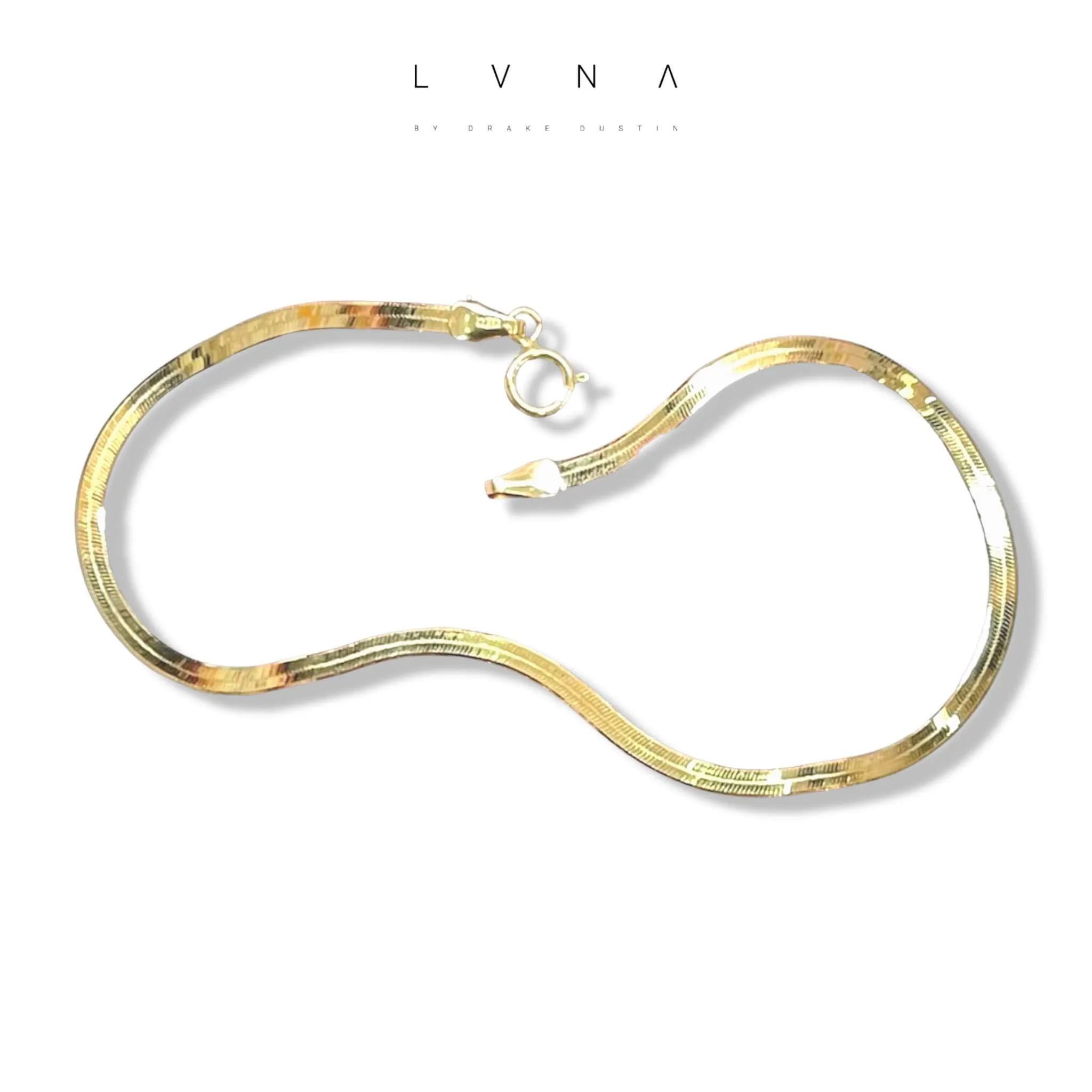 #GOLD2024 | 18K Golden Flat Chain Bracelet