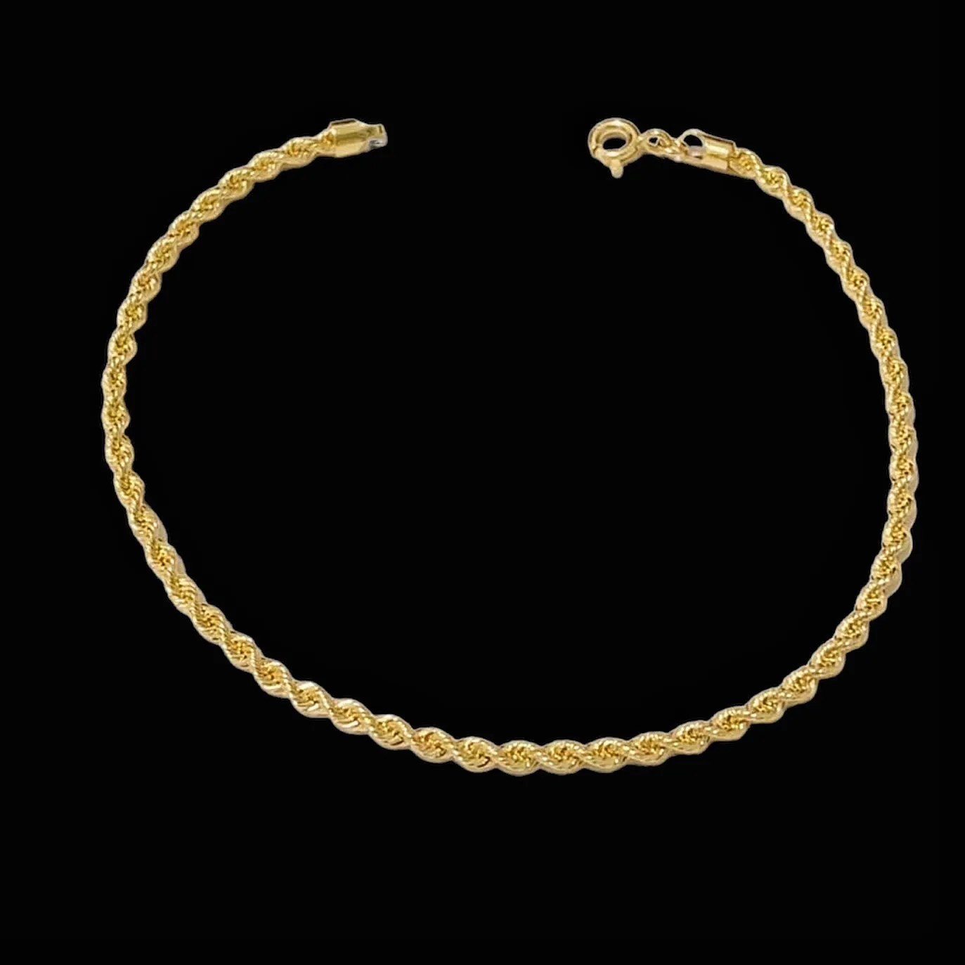 #GOLD2024 | 18K Golden Thick Rope Chain Bracelet