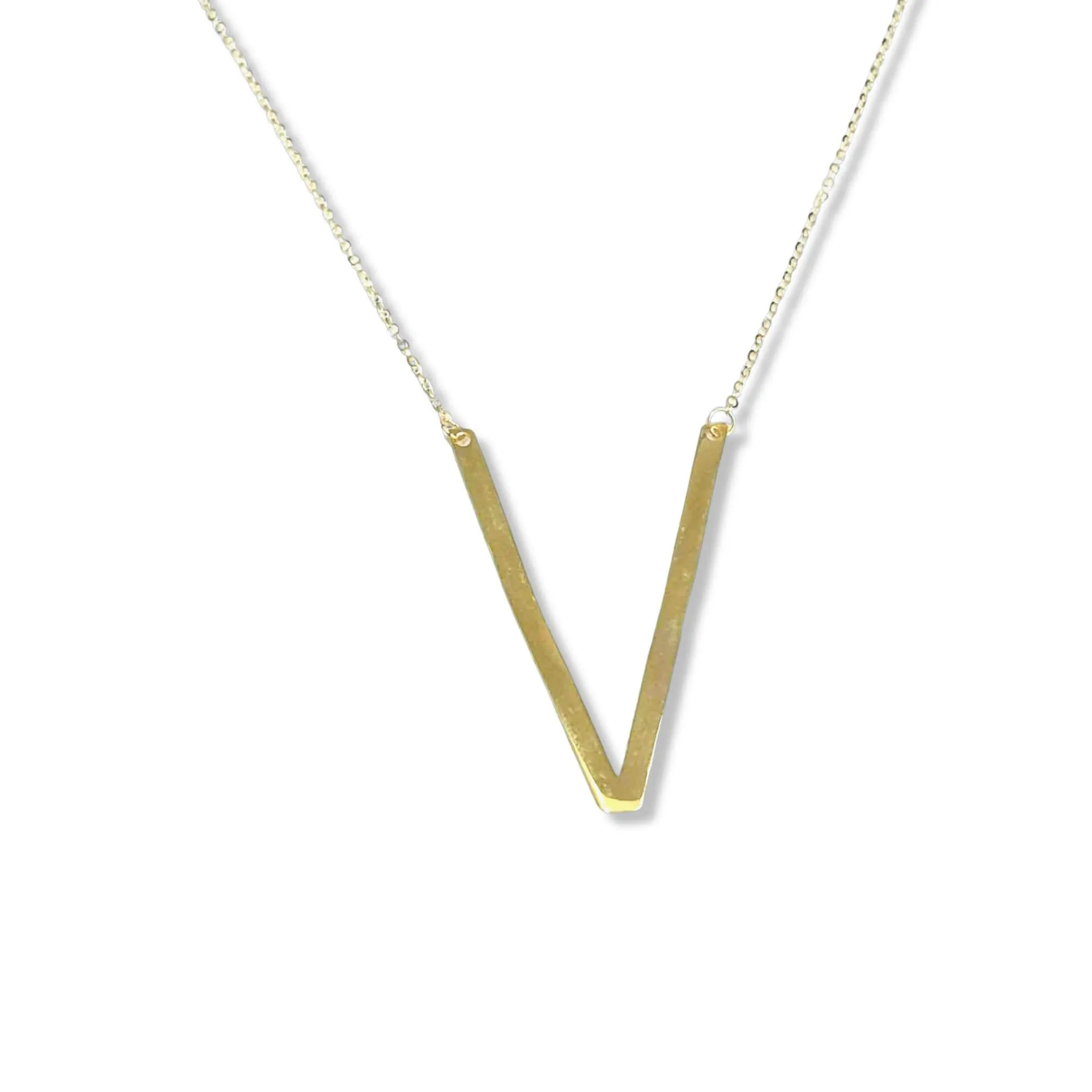 #GOLD2024 | 18K Large Golden Alphabet Letter Necklace 18kt 20”