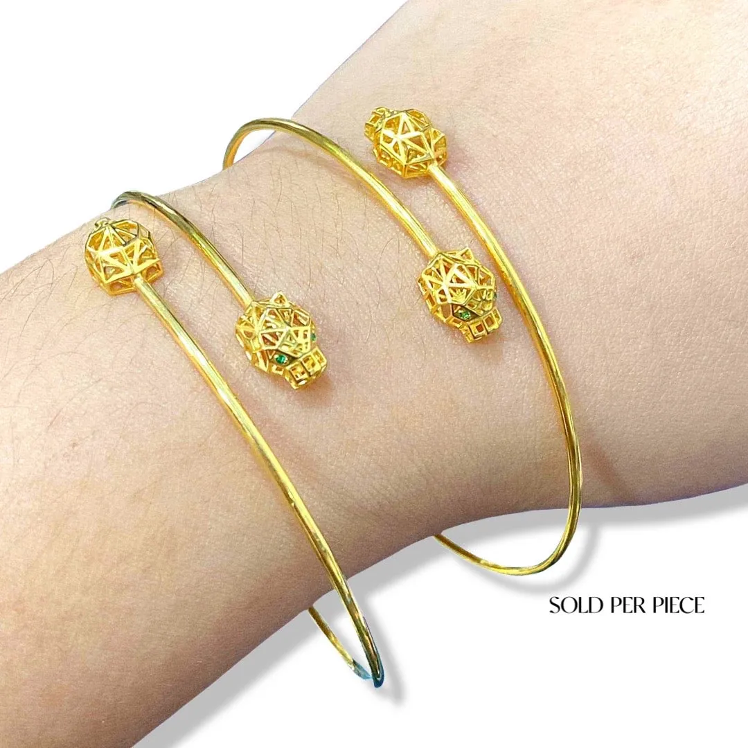 #GOLD2024 | 18K Panther Crossover Golden Bangle