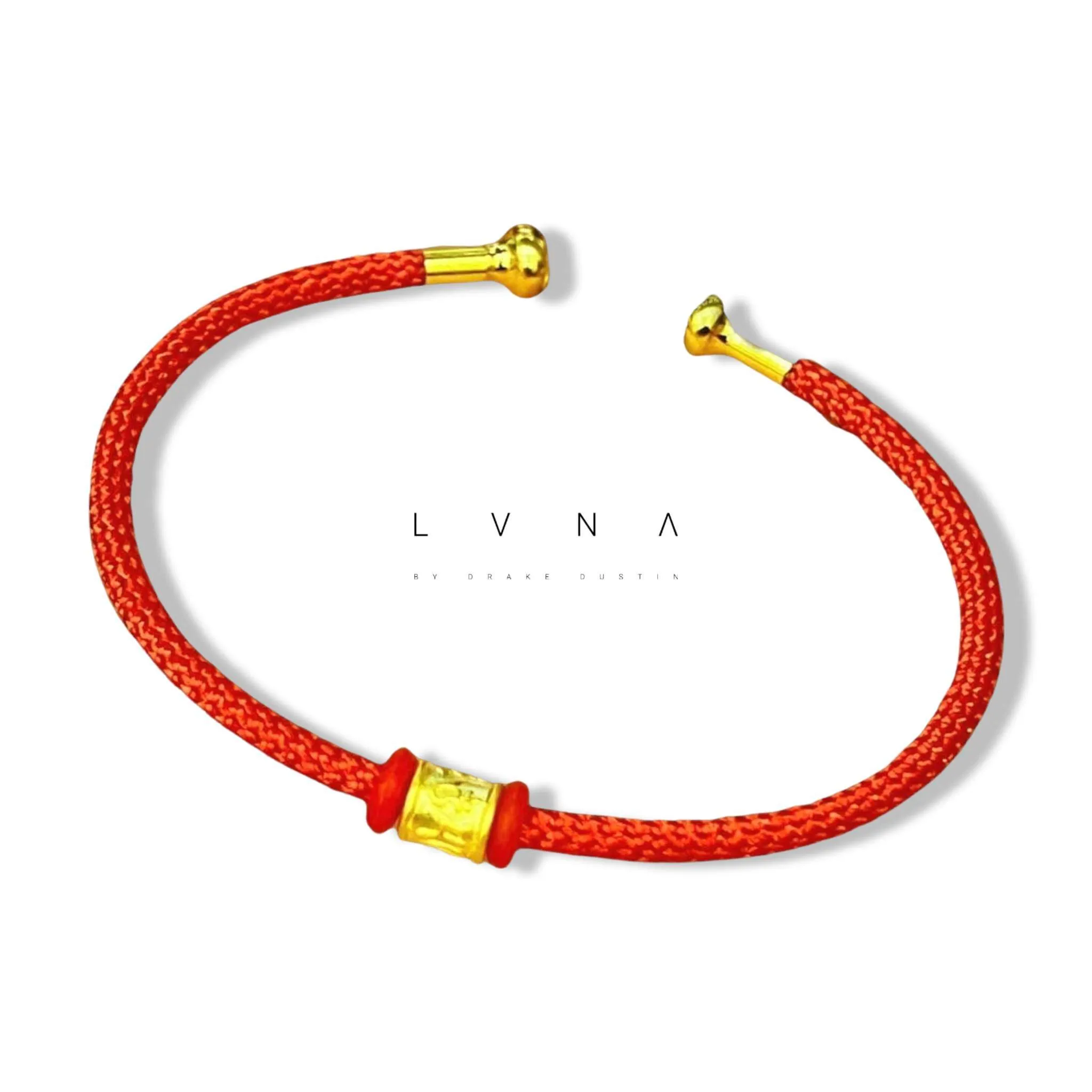 #GOLD2024 | 24K Lucky Mantra Barrel Wooven Rope Bangle