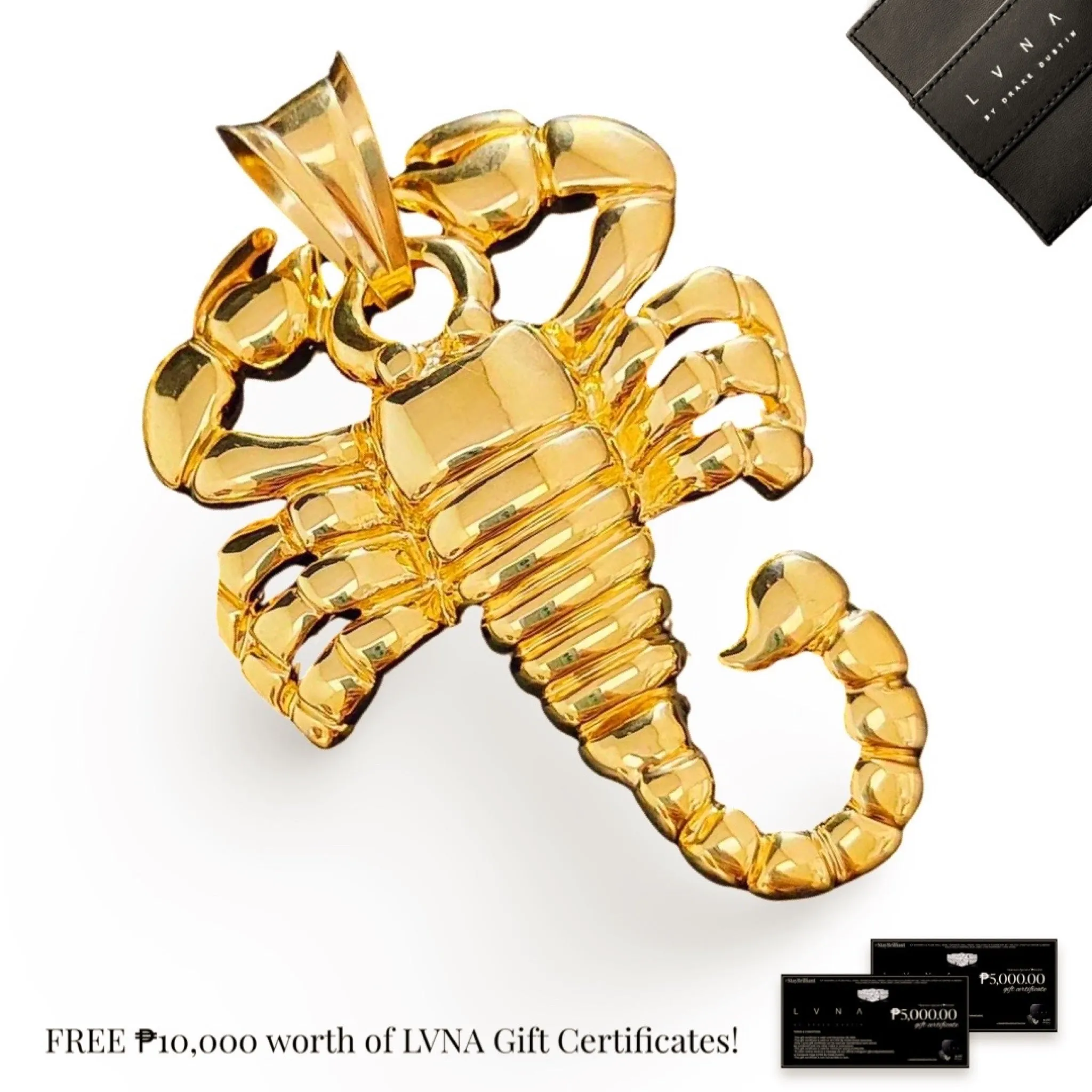 #GOLD2024 | Large Scorpio Fine Gold Pendant 18kt