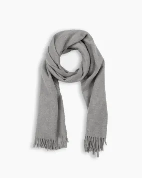 Grey Virgin Wool Scarf