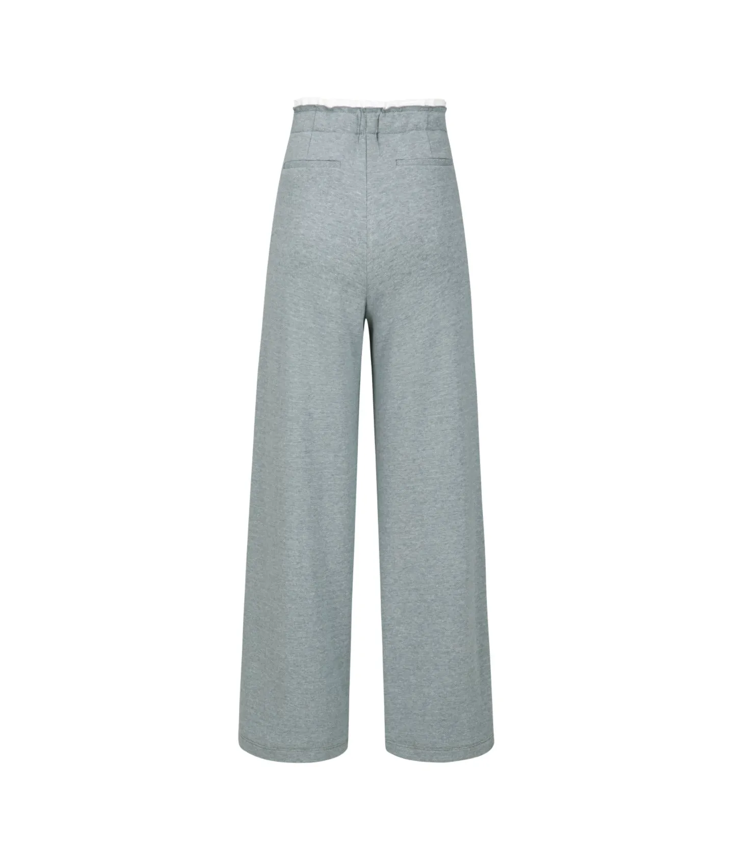 High-Waisted Straight-Leg Trousers