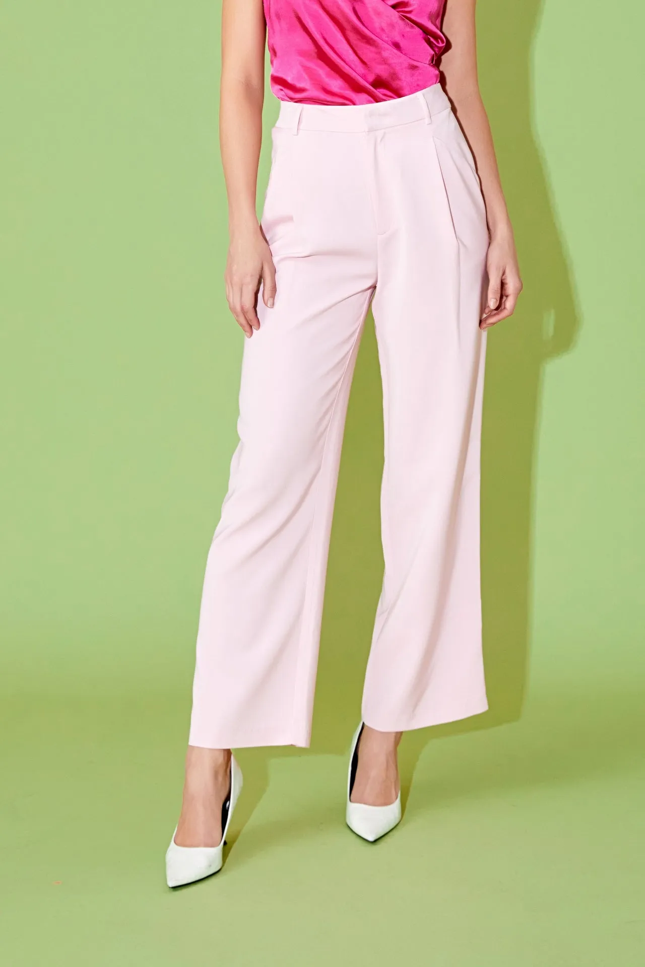 High-Waisted Suit Trousers