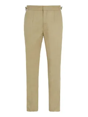 High Waisted Trousers - Tan