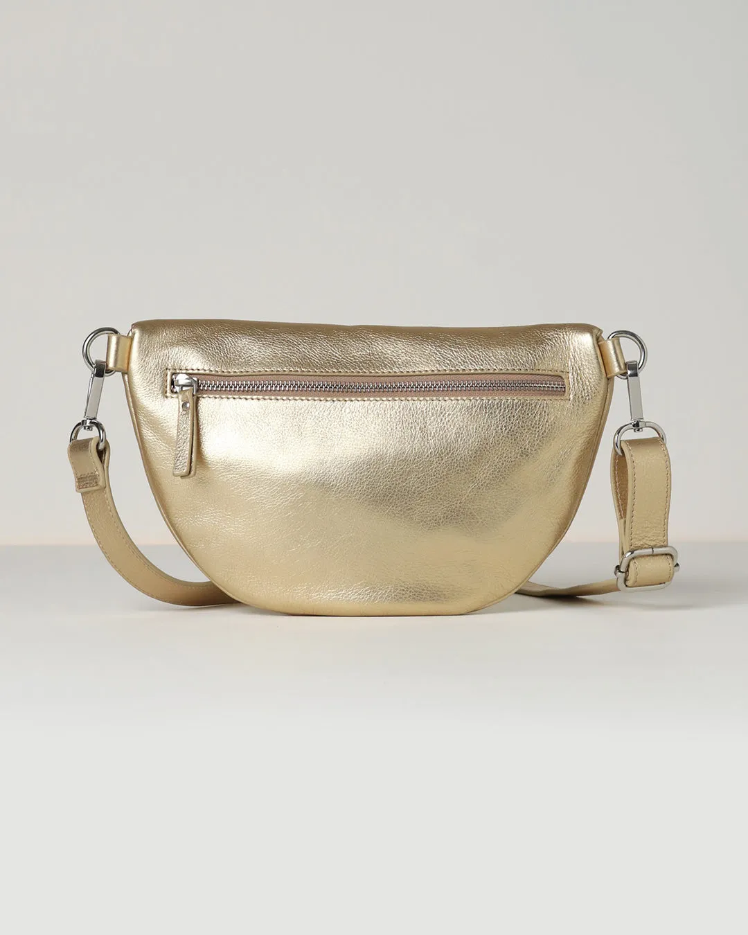 Jorja Leather Sling Bumbag - Gold