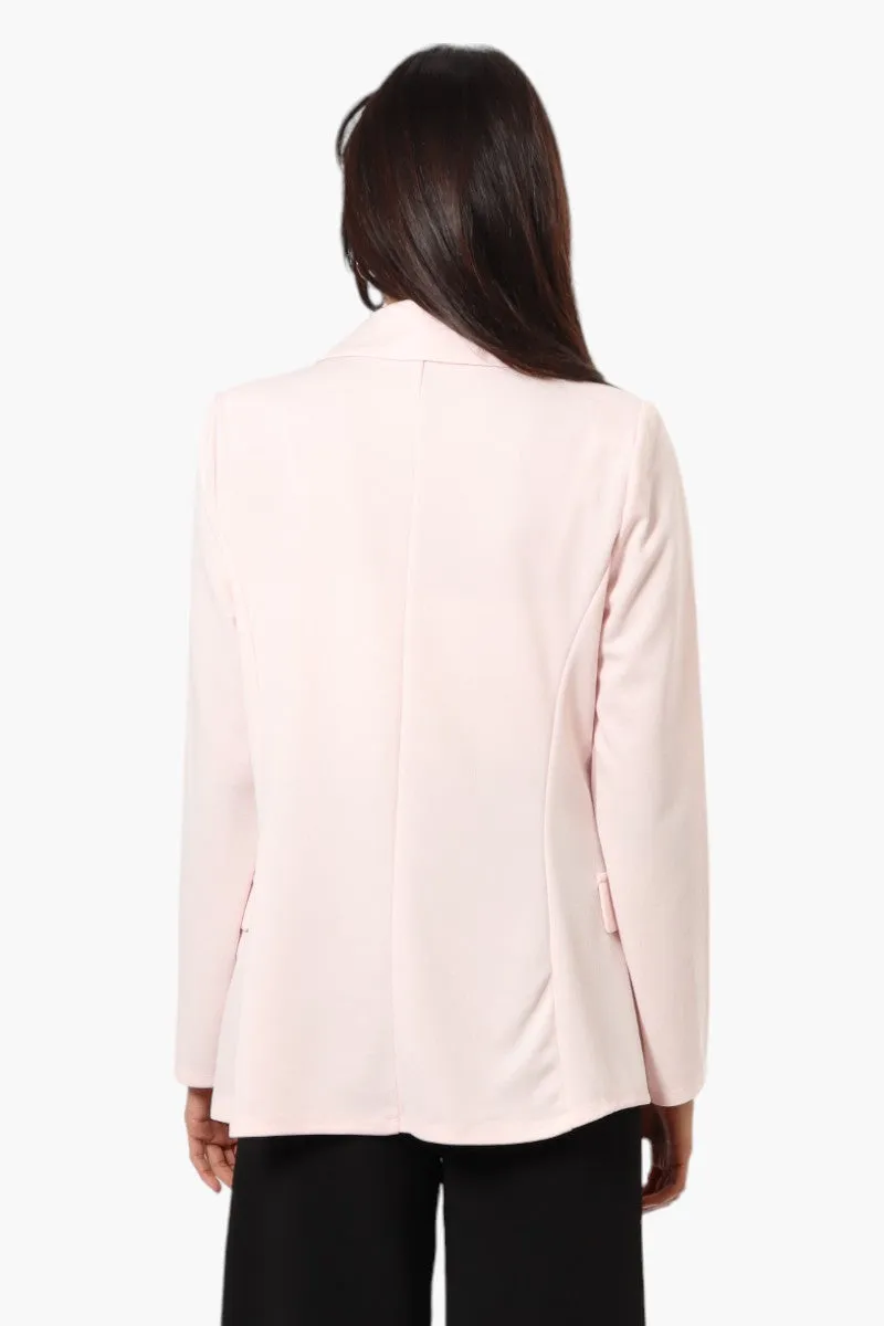 Limite Solid 2 Button Blazer - Pink