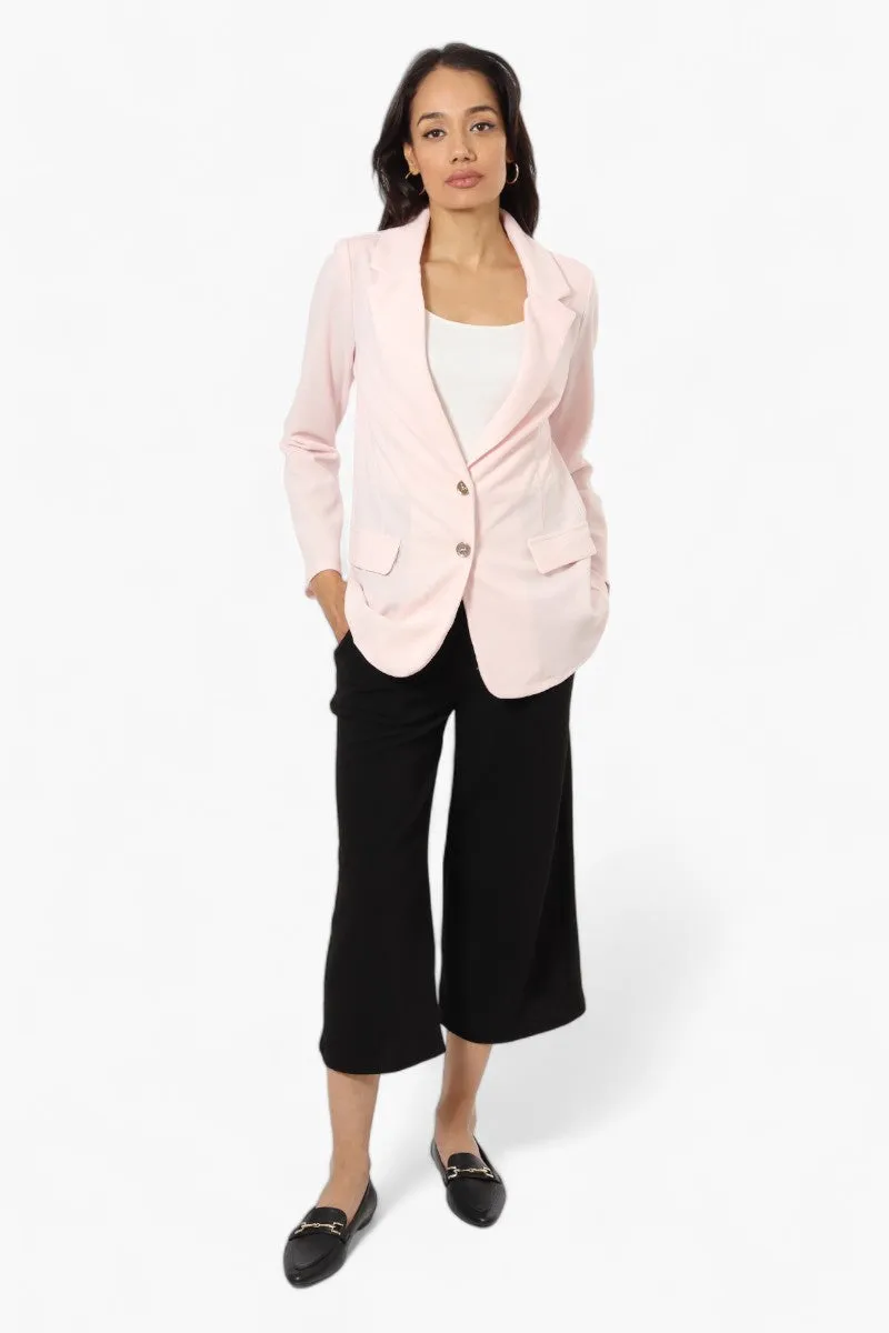 Limite Solid 2 Button Blazer - Pink