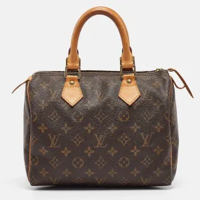 Monogram Canvas and Leather Speedy 25 Bag