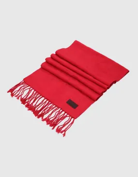 Ribbed Knit Knitted Scarf