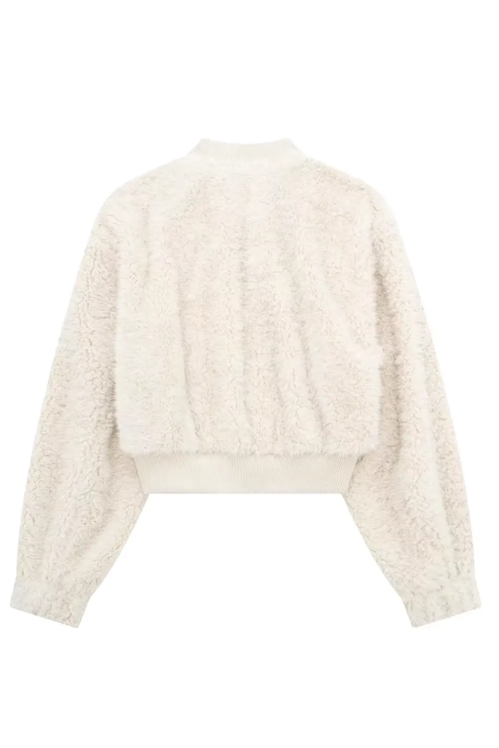 'Sabrina' Faux Fur Short Zip-Up Jacket