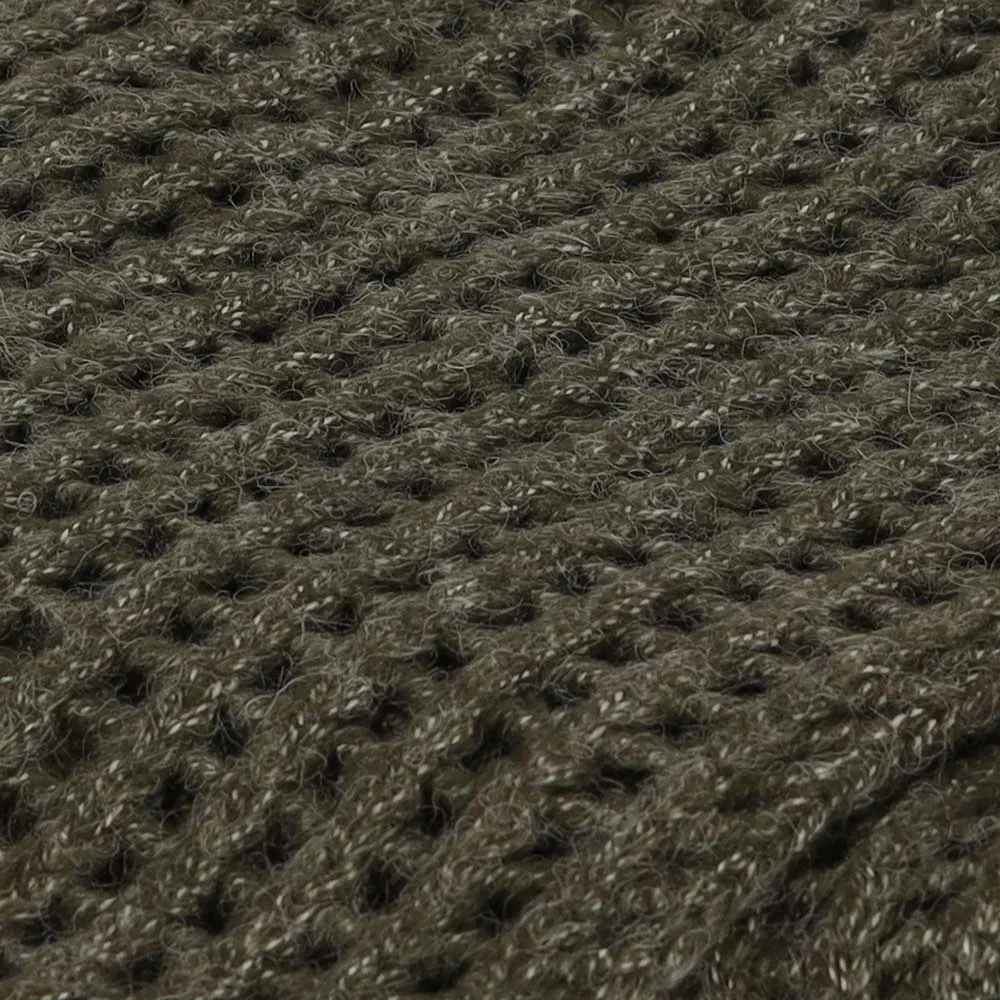 Scarf Knitted Khaki Melange