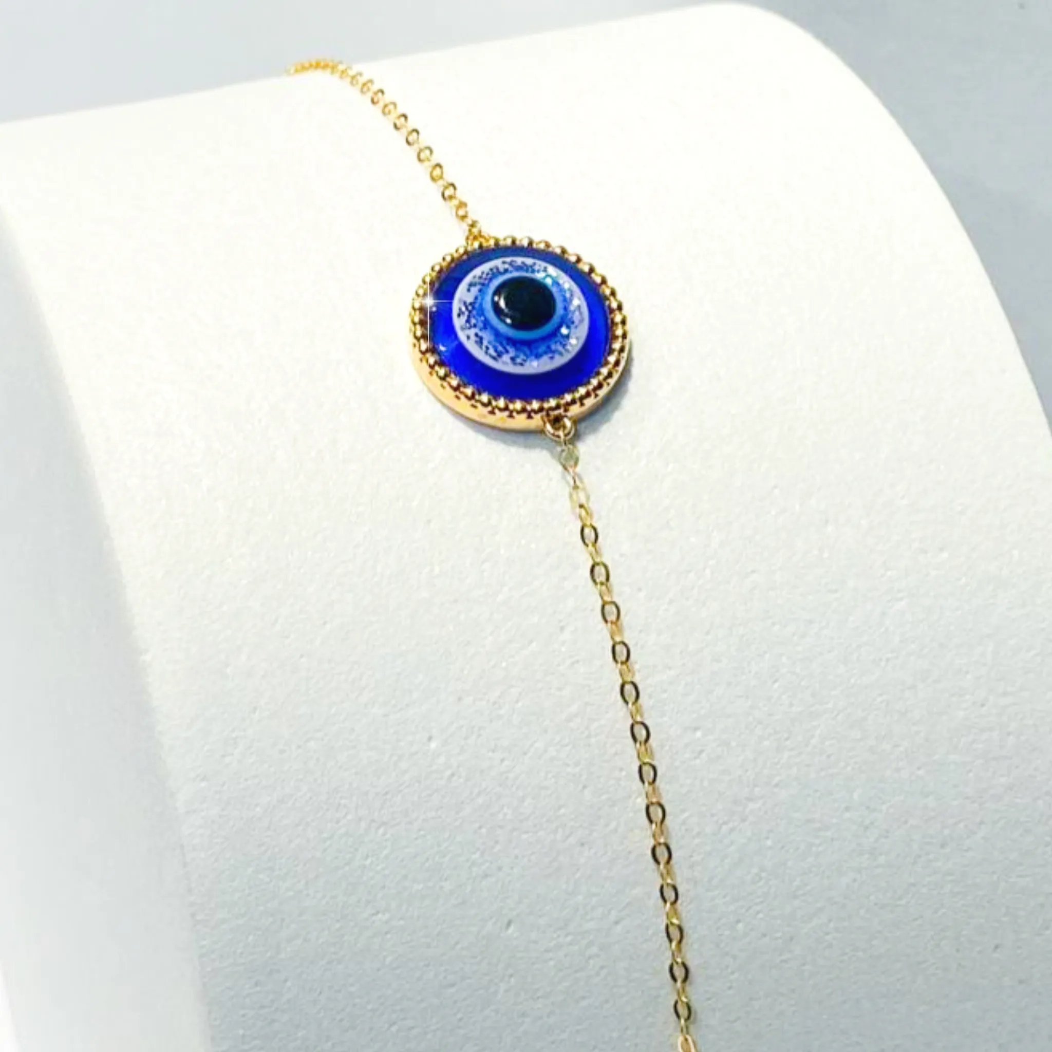 The Vault | Blue Evil Eye Diamond Bracelet 18kt