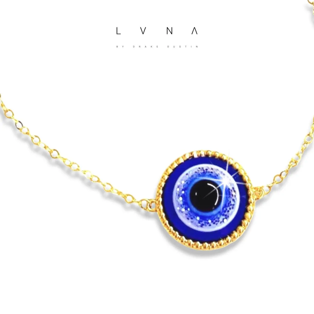 The Vault | Blue Evil Eye Diamond Bracelet 18kt