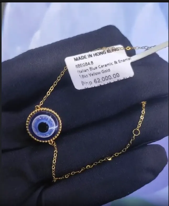 The Vault | Blue Evil Eye Diamond Bracelet 18kt