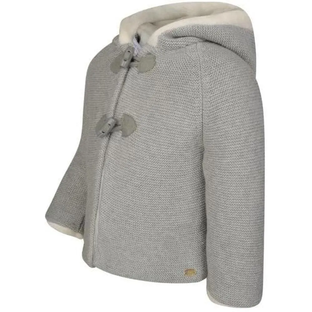 Unisex Grey Knitted Jacket